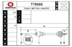 Hnací hřídel EAI T78666