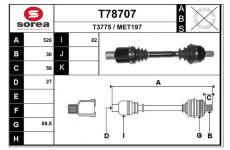 Hnací hřídel EAI T78707