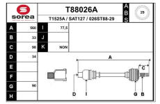 Hnací hřídel EAI T88026A