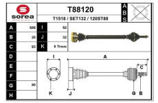 Hnací hřídel EAI T88120