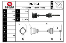 Hnací hřídel EAI T97004