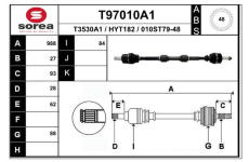 Hnací hřídel EAI T97010A1