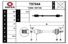 Hnací hřídel EAI T97044