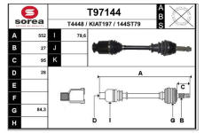 Hnací hřídel EAI T97144