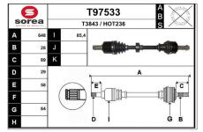 Hnací hřídel EAI T97533