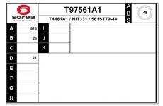 Hnací hřídel EAI T97561A1