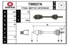 Hnací hřídel EAI T98027A