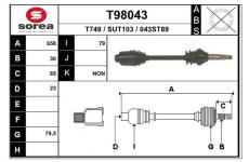 Hnací hřídel EAI T98043