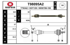 Hnací hřídel EAI T98095A2
