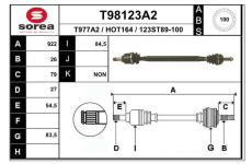 Hnací hřídel EAI T98123A2