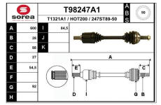 Hnací hřídel EAI T98247A1