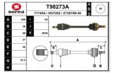 Hnací hřídel EAI T98273A