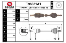 Hnací hřídel EAI T98381A1