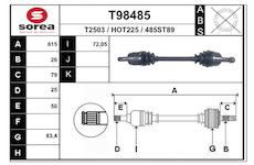 Hnací hřídel EAI T98485