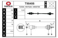 Hnací hřídel EAI T98486