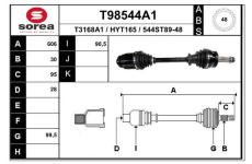 Hnací hřídel EAI T98544A1