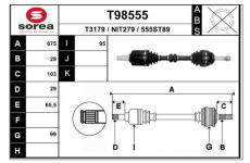 Hnací hřídel EAI T98555