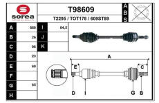 Hnací hřídel EAI T98609