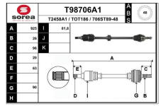Hnací hřídel EAI T98706A1