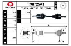 Hnací hřídel EAI T98725A1