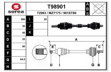 Hnací hřídel EAI T98901