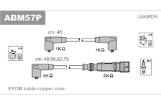 Sada kabelů pro zapalování JANMOR ABM57P