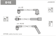 Sada kabelů pro zapalování JANMOR D1E