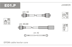 Sada kabelů pro zapalování JANMOR E01.P