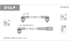 Sada kabelů pro zapalování JANMOR E12.P