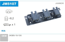 Zapalovací cívka JANMOR JM5107