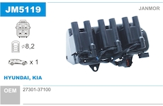 Zapalovací cívka JANMOR JM5119