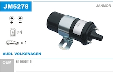 Zapalovací cívka JANMOR JM5278