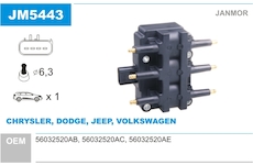 Zapalovací cívka JANMOR JM5443