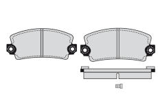 Sada brzdových destiček, kotoučová brzda RAICAM RA.0086.3