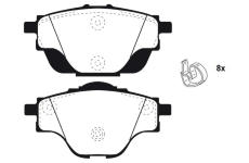 Sada brzdových destiček, kotoučová brzda RAICAM RA.1004.0