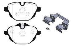 Sada brzdových destiček, kotoučová brzda RAICAM RA.1011.0K1