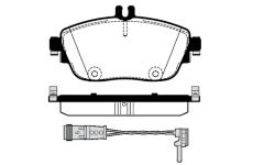 Sada brzdových destiček, kotoučová brzda RAICAM RA.1021.1