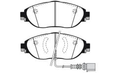 Sada brzdových destiček, kotoučová brzda RAICAM RA.1038.0