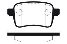 Sada brzdových destiček, kotoučová brzda RAICAM RA.1105.1