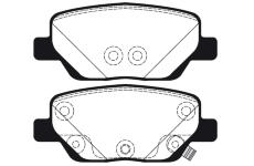 Sada brzdových destiček, kotoučová brzda RAICAM RA.1141.0