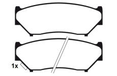 Sada brzdových destiček, kotoučová brzda RAICAM RA.1205.0