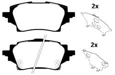 Sada brzdových destiček, kotoučová brzda RAICAM RA.1252.0