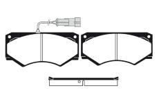 Sada brzdových destiček, kotoučová brzda RAICAM RA.0198.6