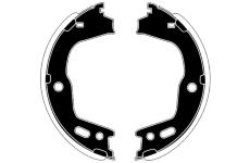 Sada brzdových čelistí, parkovací brzda RAICAM RA20310