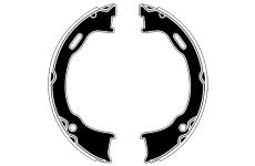 Sada brzdových čelistí, parkovací brzda RAICAM RA20370