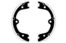 Sada brzdových čelistí, parkovací brzda RAICAM RA20790