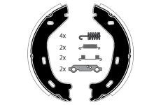 Sada brzdových čelistí, parkovací brzda RAICAM RA21841