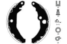 Sada brzdových čelistí RAICAM RA24340