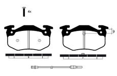 Sada brzdových destiček, kotoučová brzda RAICAM RA.0257.4