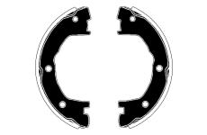 Sada brzdových čelistí, parkovací brzda RAICAM RA27811